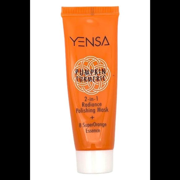 YENSA Travel Size 2-in-1 Pumpkin Tumeric Radiance Mask 0.5 oz - Picture 1 of 2